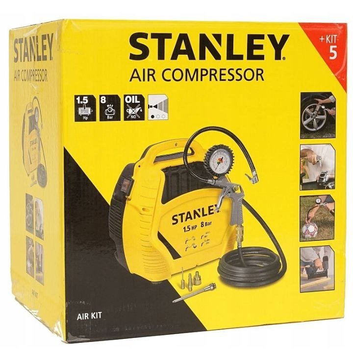 Kompresor bezolejowy 8 bar 180 l/min Stanley Air Kit 5472263290227465805